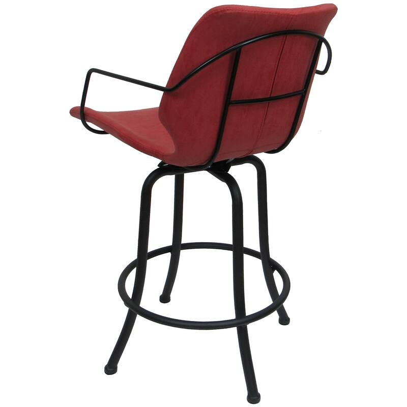 Asheville Swivel Counter 26", 30" or Extra Tall 34" Metal Bar Stool