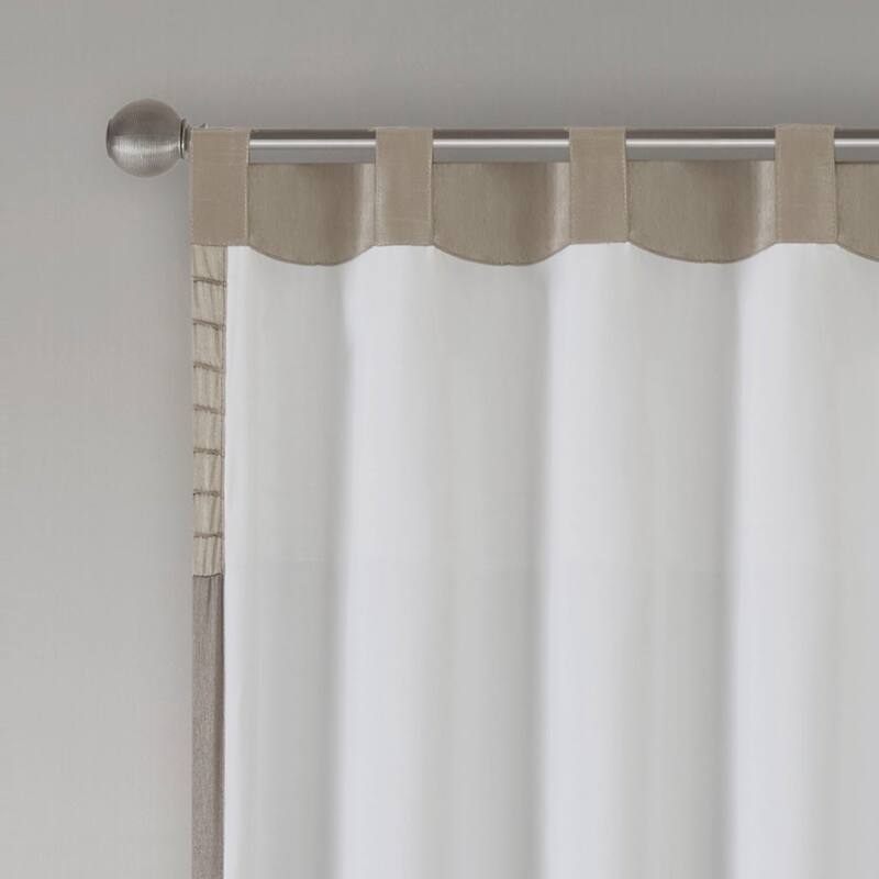 Polyoni Pintuck Curtain Panel(Only 1 Pc Panel)