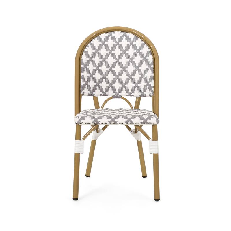 Louna Outdoor French Cafe Chair (Set of 4) by Christopher Knight Home
