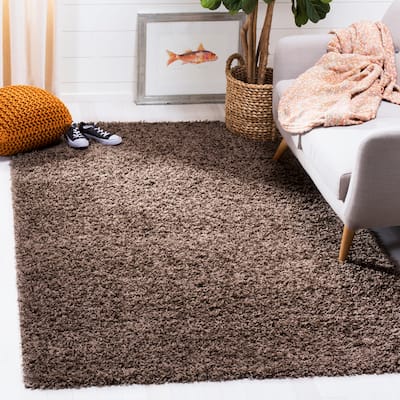 SAFAVIEH Athens Shag Ilaha 1.5-inch Thick Rug - Taupe - 8' x 10'