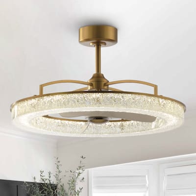 33" Modern Antique Bronze 3-Blade Ceiling Fan with Light and Remote