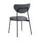 preview thumbnail 32 of 33, Modern Metal Open Back Design Dining Chairs, Set of 2