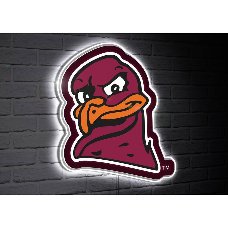 Virginia Tech College Mascot Plug-In LED Lighted Sign
