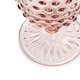 preview thumbnail 4 of 4, Martha Stewart 6Pc 14.2oz Glass Hobnail Goblet Drinkware Set Pink - 3.5x3.5x6.75