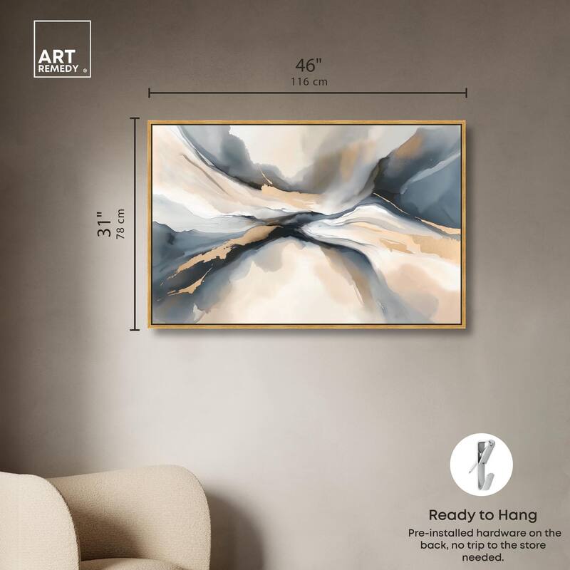 Dynamic Swirls I Canvas by Art Remedy