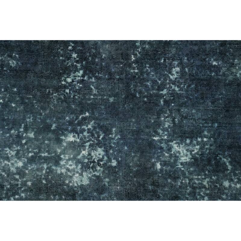 Hand Knotted Oriental Viscose Silk Carpet Modern All-Over Multi-Colored Abstract Area Rug - 7' 11'' X 4' 11''