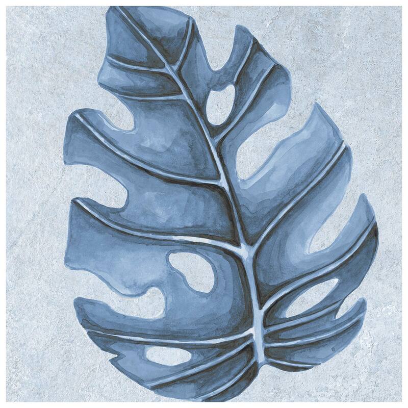 Merola Tile Nusa Botanic Sapphire 9-3/4" x 9-3/4" Porcelain Floor and Wall Tile