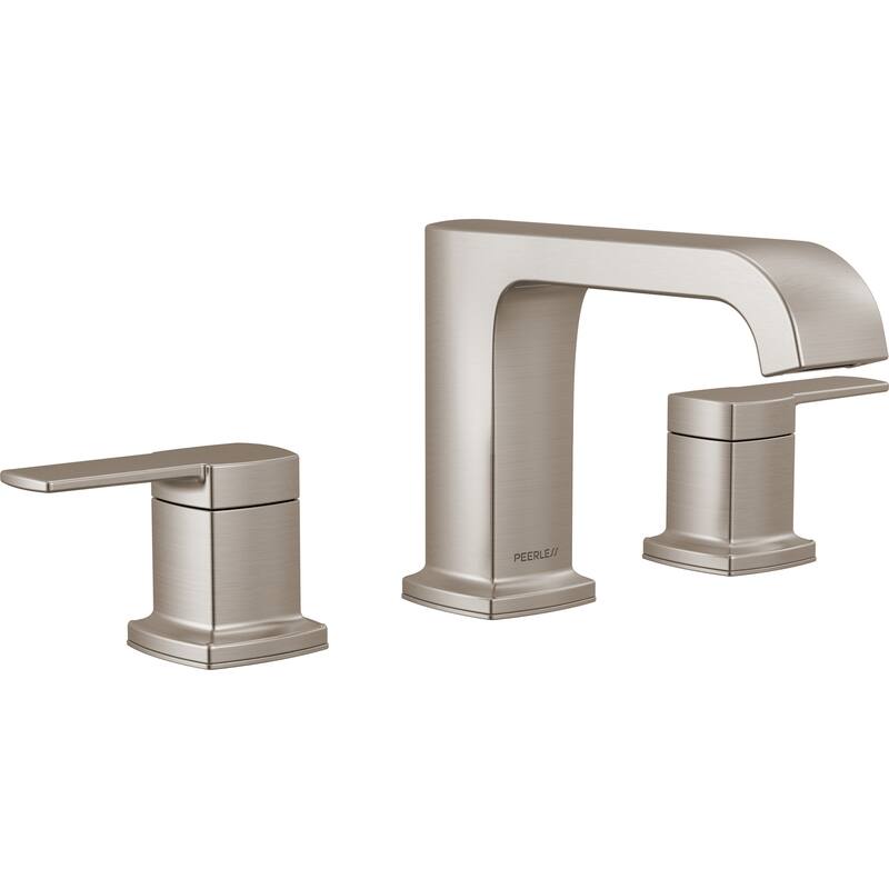 Peerless P3573LF Ezra 1 GPM Widespread Bathroom Faucet with Push - Brushed Nickel