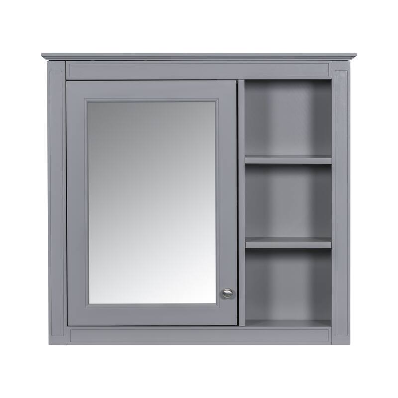 30'' Bathroom Vanity with Top Sink, Modern Bathroom Storage Cabinet with 2 Drawers and a Tip-out Drawer