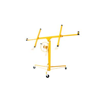 Drywall Panel Lifter Drywall Panel Hoist Jack Lifter Jack with Rolling Casters Gypsum Board Lifter