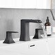 preview thumbnail 5 of 34, Double Handle Three-Hole Bath Waterfall Faucet with Drain