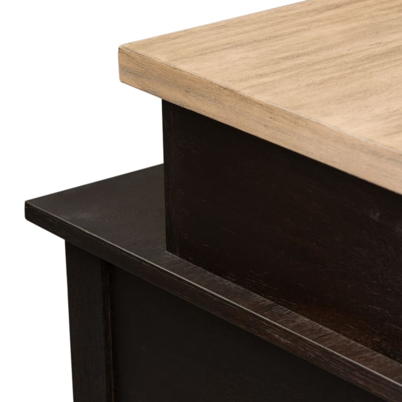Heatherbrook Charcoal and Ash 4 Piece Console Set (1-Console 3-Stools)