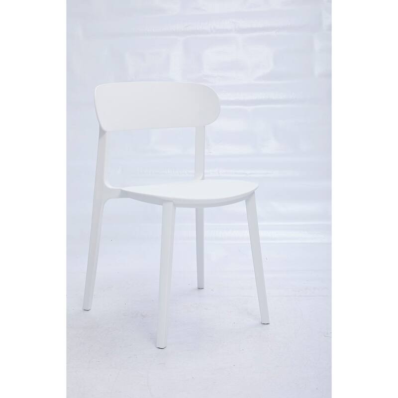 Midcentury Polypropylene Side Chair, Set of 4 - White