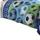 3 Piece Twin Size Comforter Set with Soccer Theme, Multicolor