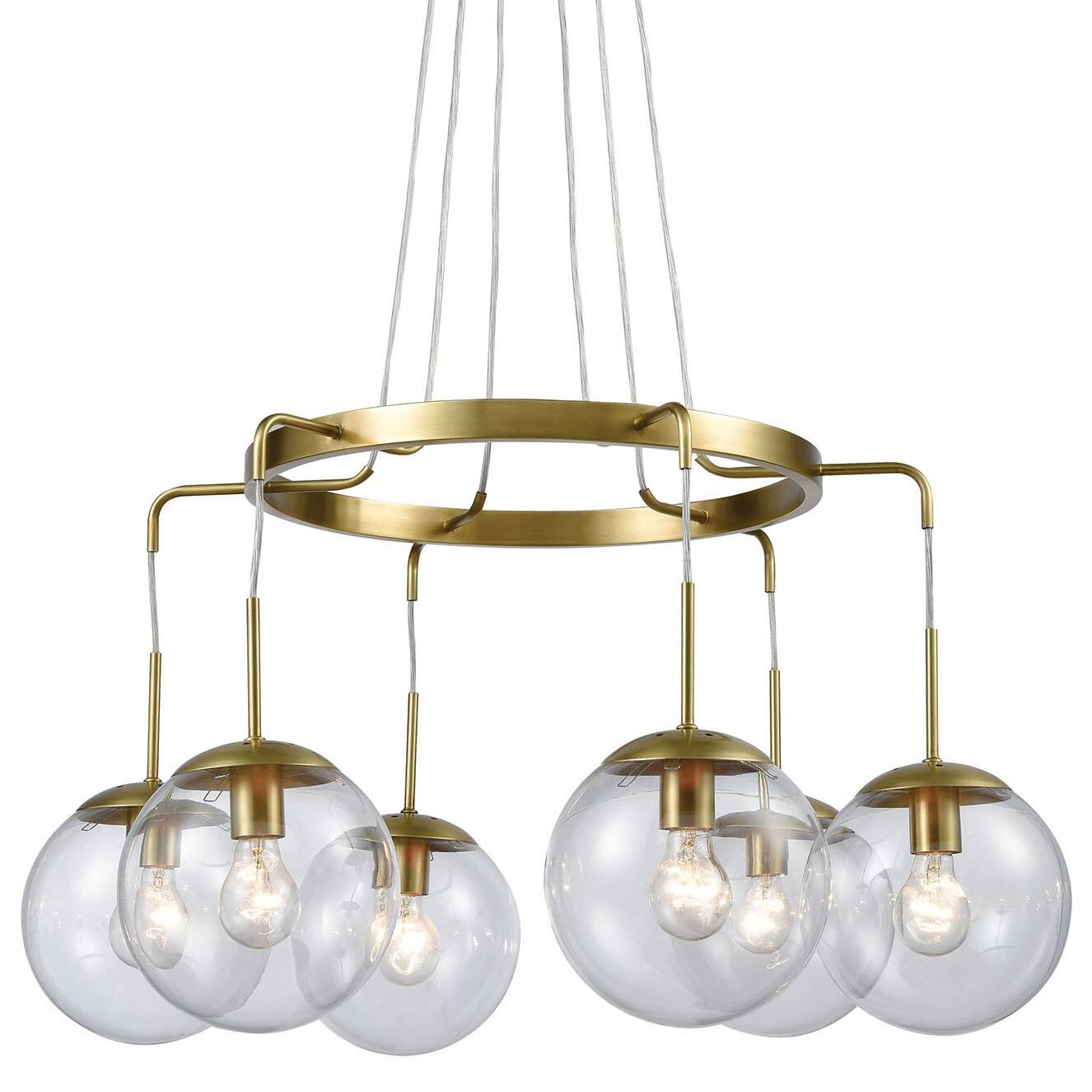 Elk Home D3876  Los Liones 6 Light 32" Wide Globe Chandelier - Chandeliers For Bedrooms by Overstock.com