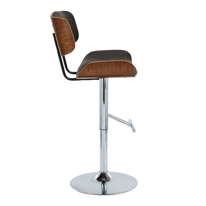 Carson Carrington Leksand Adjustable Bar Stool with Straight T Footrest (Set of 2)
