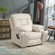 preview thumbnail 12 of 22, Overstuffed Chenille Power Lift Recliner,Lay Flat 71.5 " Length, Dual Motors Recliner with Massage/Heat Infinite Position