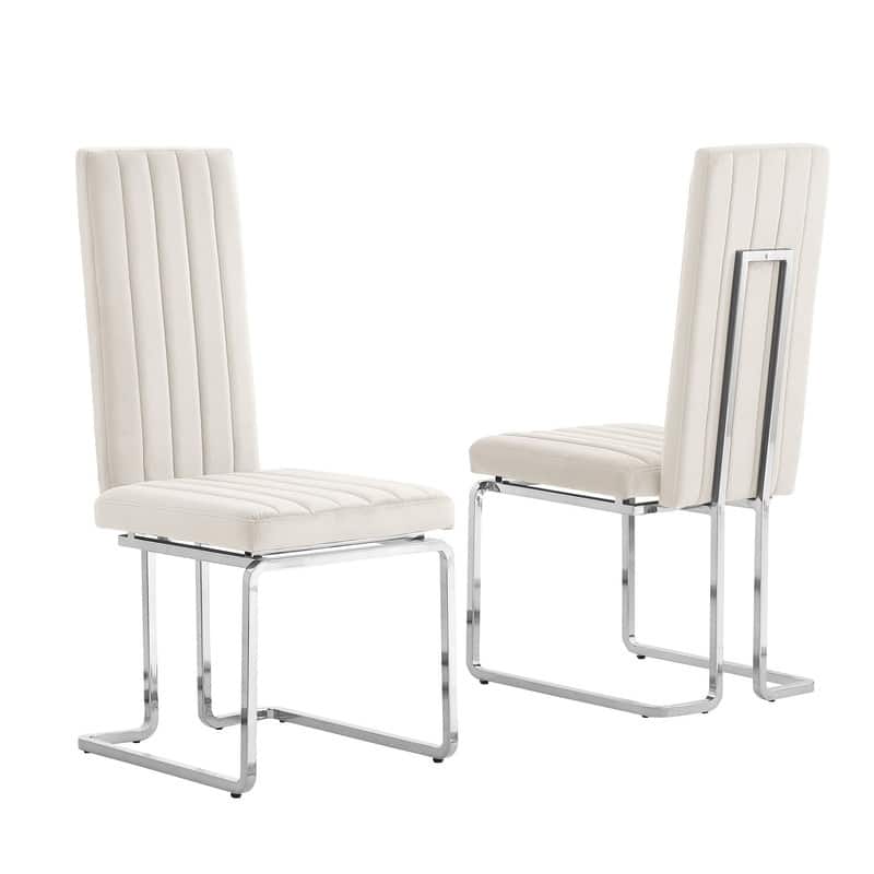 Best Quality Furniture Velvet Side Chairs **Set of 2**