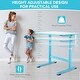 preview thumbnail 5 of 15, Costway 32 x 24inch Kids Desk Height Adjustable Table with Hand Crank - 35.5'' x 24'' x 21''-30''