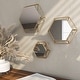 preview thumbnail 2 of 4, Shanton Hexagonal Wall Mirrors (Set of 3)