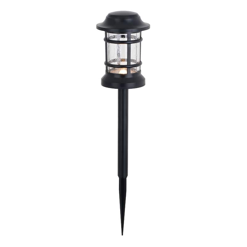 Westmont Low-Voltage Black Outdoor Landscape Path Light LED Clear Glass - 4-in W x 12.75-in H x 4-in D