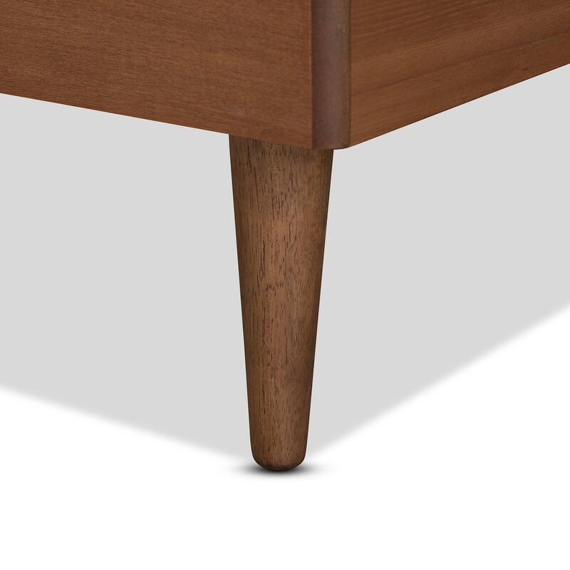 Ryo Mid-Century Modern Transitional Wood Twin Size Platform Bed