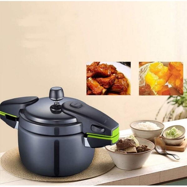 5.5L Pressure Cooker Stainless Steel Cookware Soup Pot Home