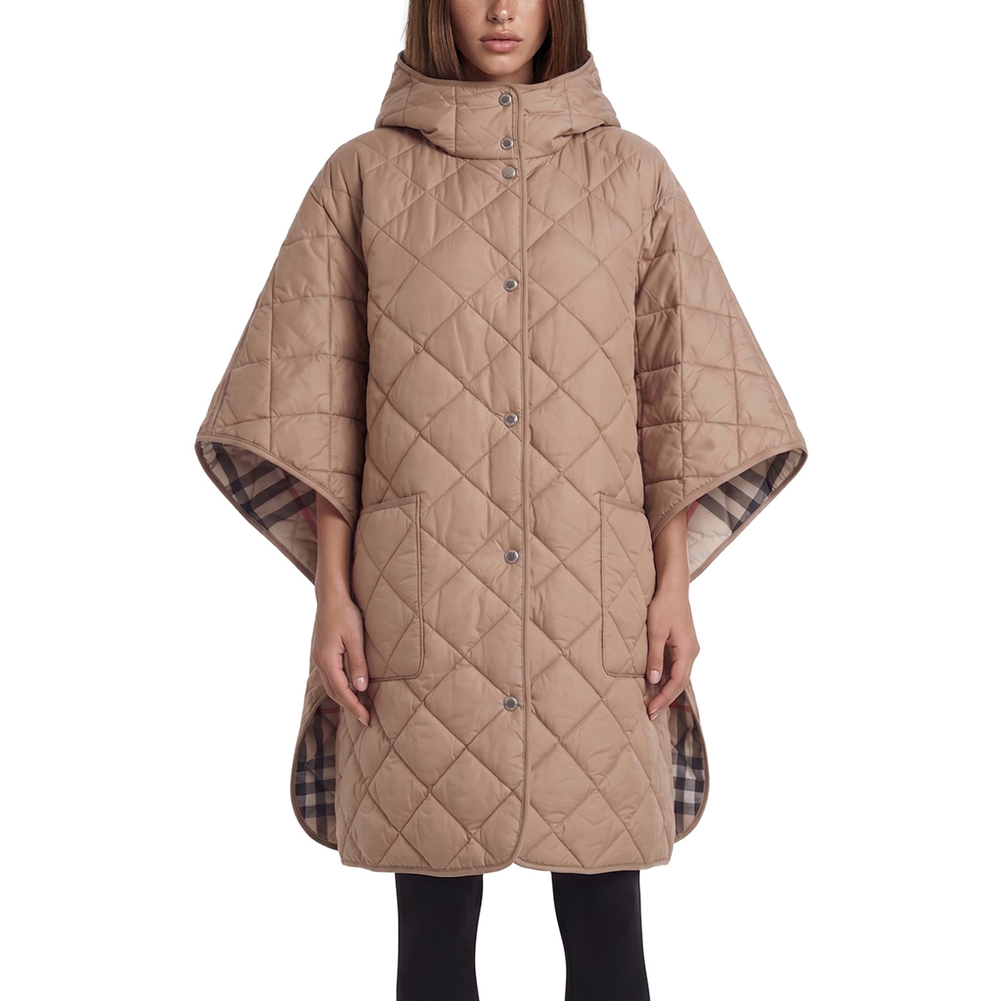 Burberry Paisley Diamond Quilted Poncho