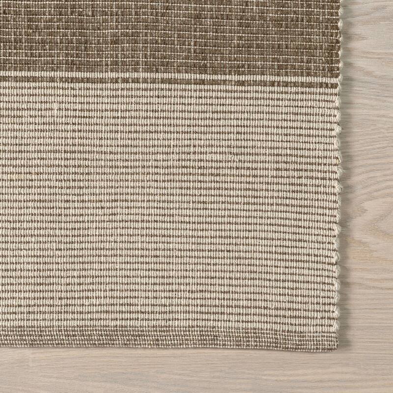 Boxelder Checked Cotton Area Rug