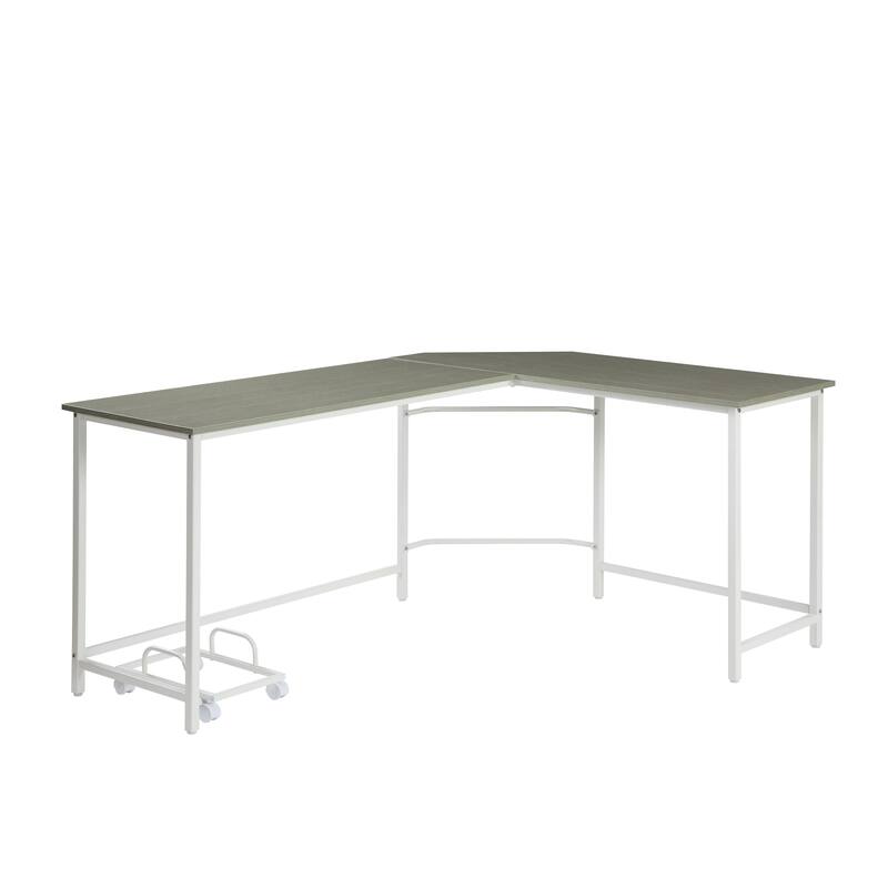 Versatile Computer Desk with Space-Saving Design and Sturdy Construction