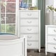 preview thumbnail 1 of 2, Furniture of America Wynter Modern White Wood 5-drawer Chest White