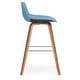 preview thumbnail 129 of 147, WYNDENHALL Cacey Mid Century Modern Bentwood Counter Height Stool (Set of 2) - 20.7'' x 21.1'' x 36.6