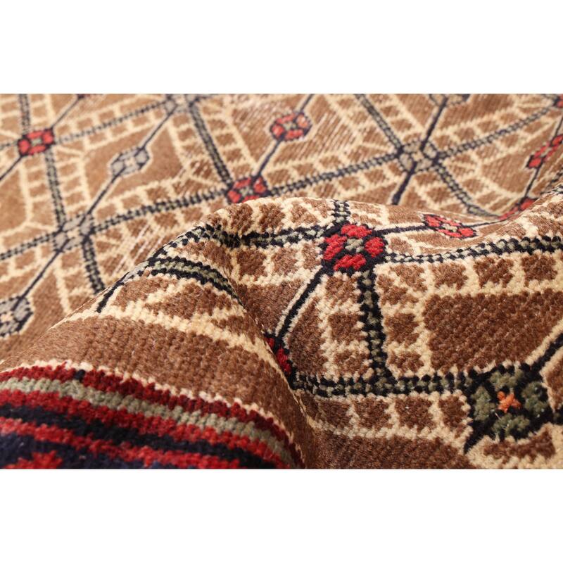 ECARPETGALLERY Hand-knotted Andelz Brown Wool Rug - 3'6 x 5'11