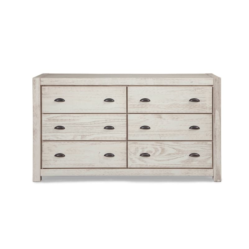 Grain Wood Furniture Montauk 6-drawer Dresser - Rustic Off-White