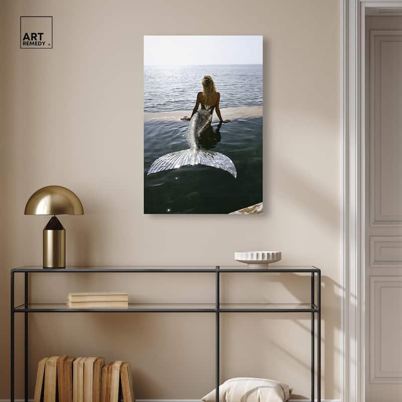 Mermaid Noon Canvas by Art Remedy, Gallery Wrapped