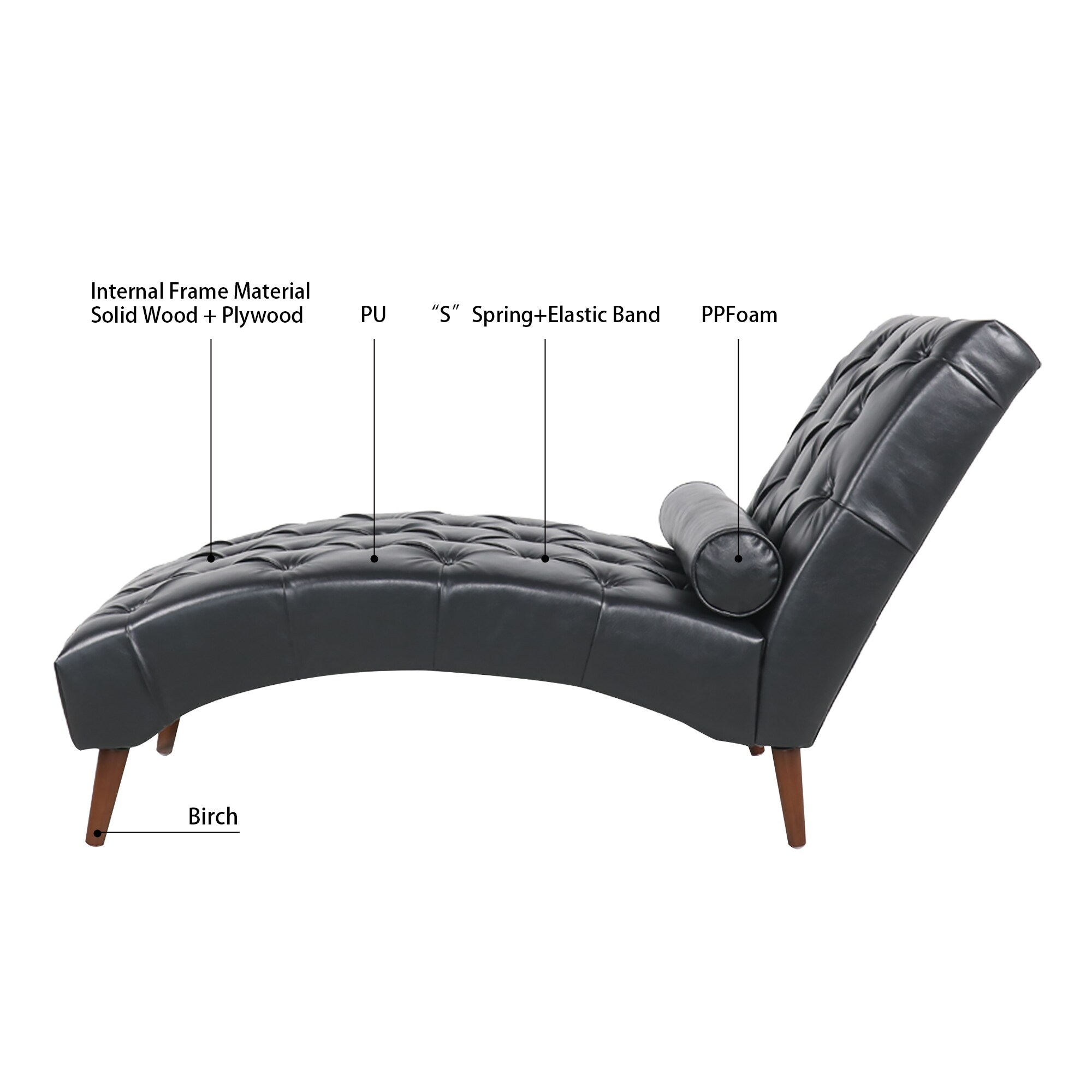 60 inch shop chaise lounge