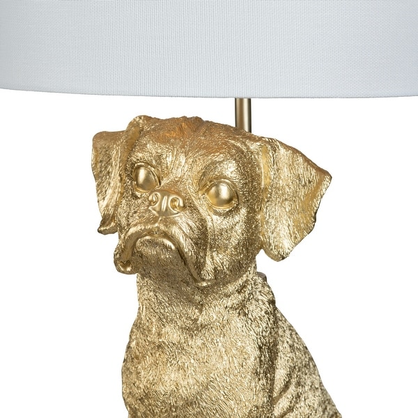 Gold dog lamp hot sale