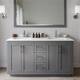 Option Dark Gray / Giotto Quartz Top / Brushed Nickel