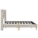 preview thumbnail 50 of 56, 4 Pcs Bedroom Sets Platform Bed with 2 Nightstands and Storage