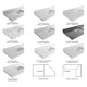 preview thumbnail 18 of 128, Willow Collections 42 x 22 Parker Single Bowl Sink Bathroom Vanity with 2 in Quartz