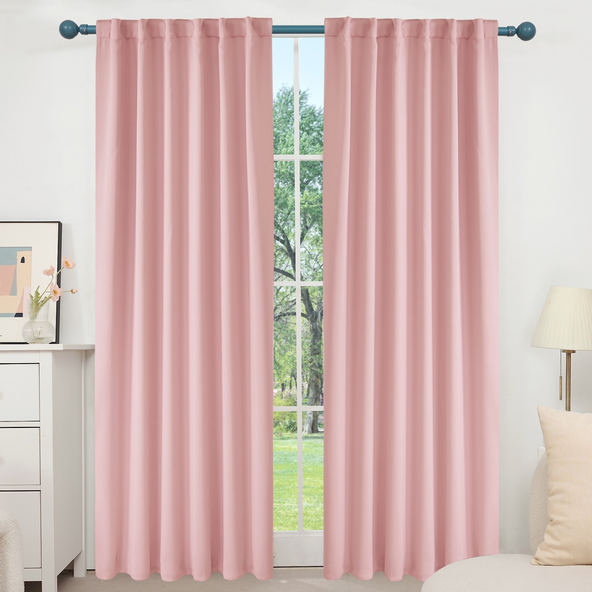 Deconovo Back Tab Blackout Curtains (2 Panel)