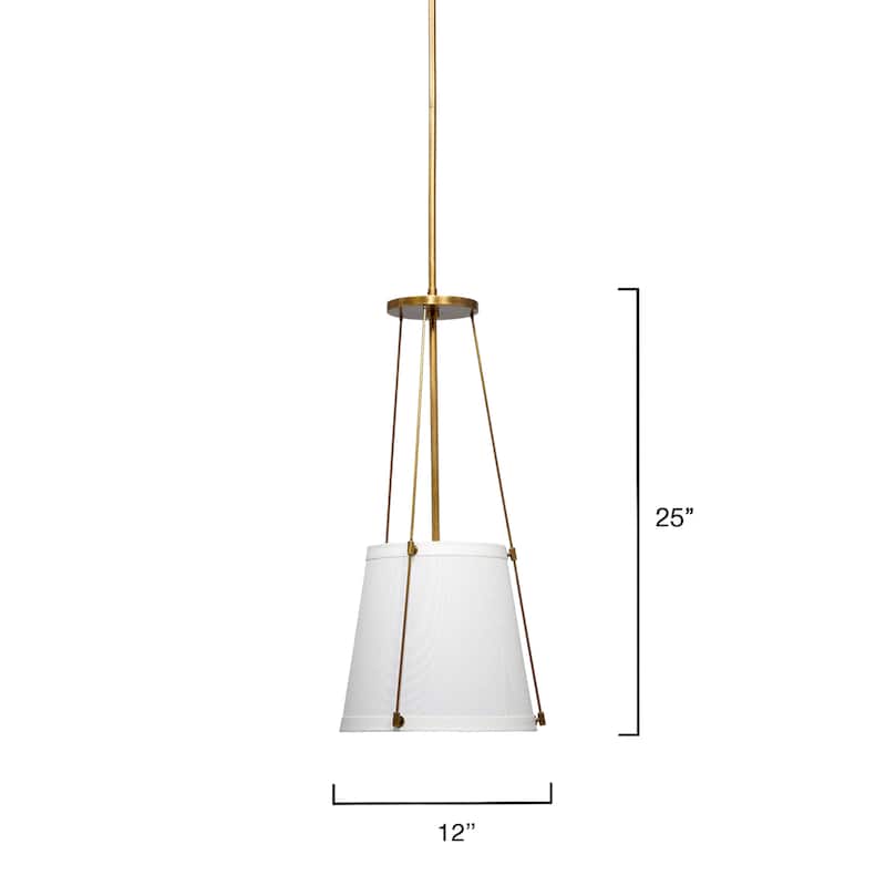 Jamie Young California Metal 1-Light Pendant, Antique Brass