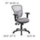 preview thumbnail 147 of 164, Nicholas Mid-Back Blue Mesh Multifunction Executive Swivel Ergonomic Office Chair with Adjustable Arms