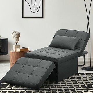 Zenova 4-1 Adjustable Sofa Sleep Chair with Ottoman, Sofa Bed ,Couch Bed