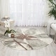 preview thumbnail 19 of 25, Nourison Euphoria Abstract Floral Area Rug 5'3" Round - Ivory/Beige - Round