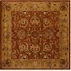 preview thumbnail 29 of 51, SAFAVIEH Handmade Heritage Traditional Rust/ Beige Wool Rug 6' Scallop Square - Red/Natural - Square