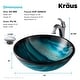preview thumbnail 16 of 35, Kraus Glass Vessel Sink, Bathroom Faucet, Pop Up Drain, Mounting Ring