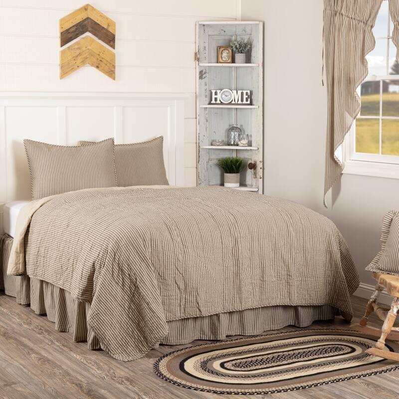 Sawyer Mill Cotton Stripe Quilt Set - King