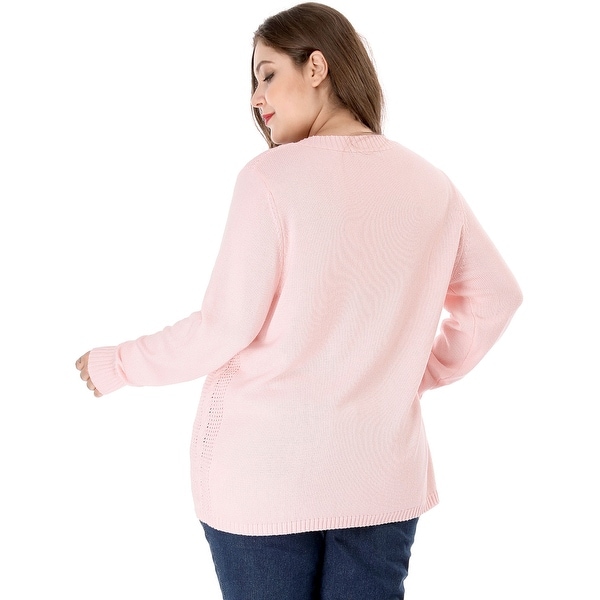 women's plus size cable knit sweater