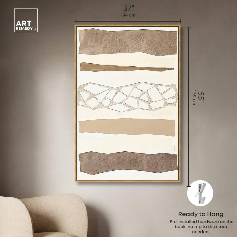 Relief Rifts I Canvas by Art Remedy